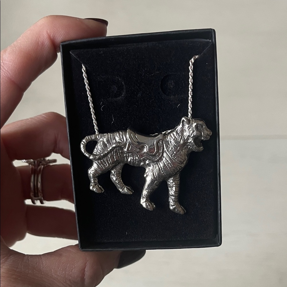 Reagan Charleston Carousel Tiger Pendant Necklace